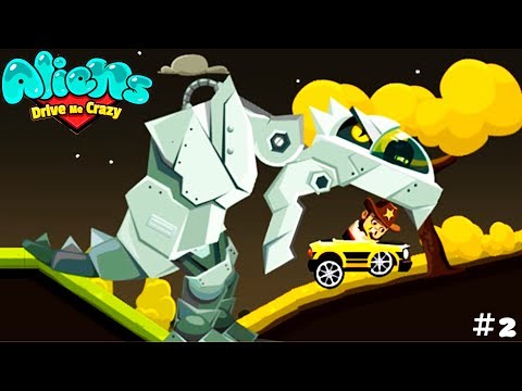 aliens drive me crazy #2 Прохождение игры про чувака на тачке VIDEO cars games