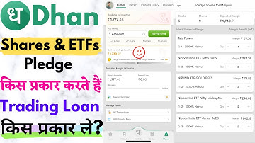 How To Pledge Shares & ETFs To Get Collateral Margin Dhan App ? | Dhan App Web Tutorial