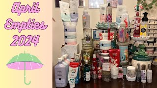 April Empties 2024 Project Use It Up: Body Care & Home Fragrance