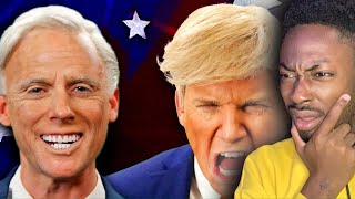 DONALD TRUMP VS. JOE BIDEN. EPIC RAP BATTLES OF HISTORY | REACTION!!!