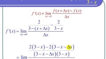 Limit Definition of the Derivative for a Rational Function