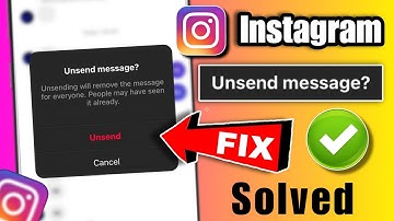 How to fix Instagram message unsend problem 2023 | instagram unsend message not working 2023