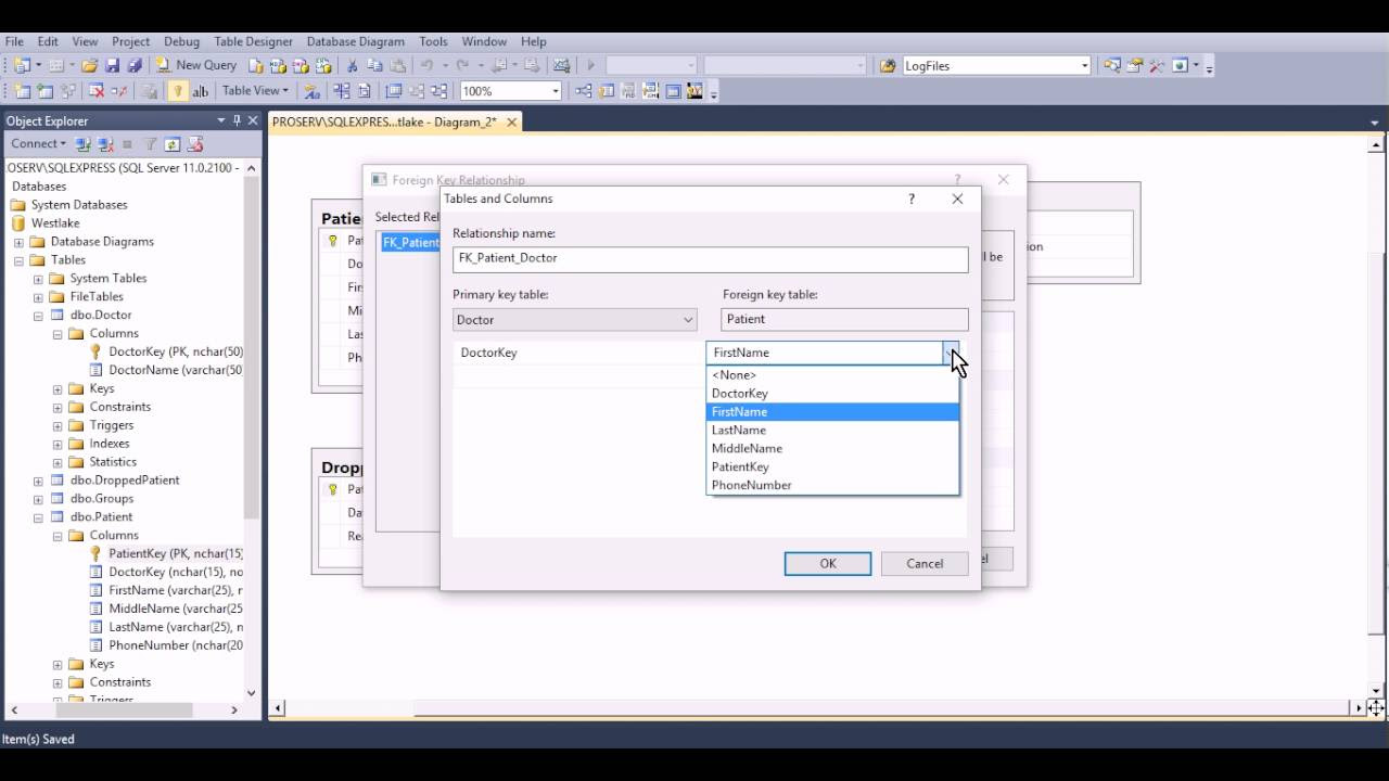 คําสั่งสร้างตาราง sql  Update 2022  Creating a Database with Tables and Relationships (MS SQL)