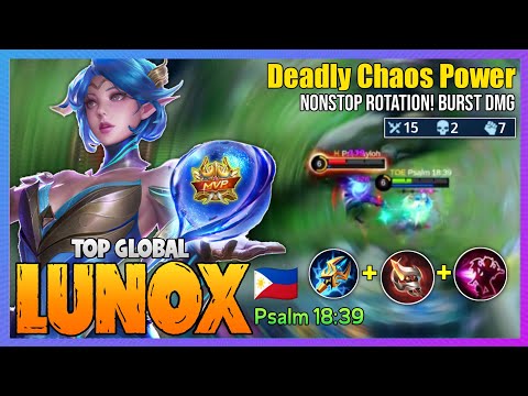 Lunox Deadly Chaos Power - Lunox Best Build 2021 [ Top Global Lunox ] - Mobile Legends @MobaHolic