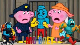MC Muscular Doey Explores: Peppa Pig's Prison & Escaping The "Oink Oink" Warden! 🐷👮♀️😂