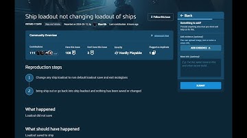Issue Council submission for ship components not saving