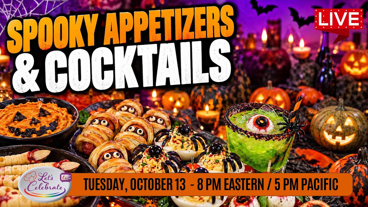 Easy Halloween Party Food LIVE: Spooky Appetizers & Cocktails