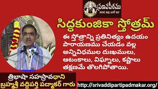 సిద్ధకుంజికా స్తోత్రమ్ || Siddakunjaka stotram By Brahmasri Vaddiparti Padmakar Garu