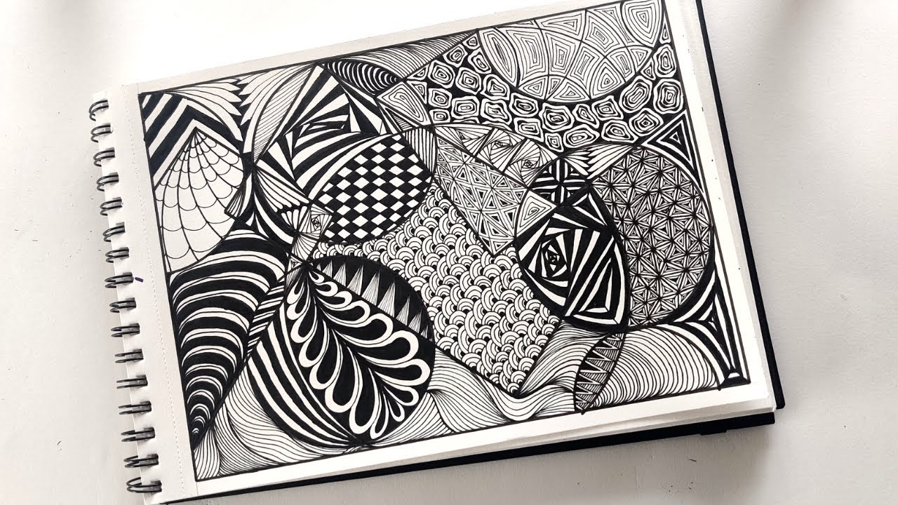 Zentangle art || Zentangle patterns - YouTube