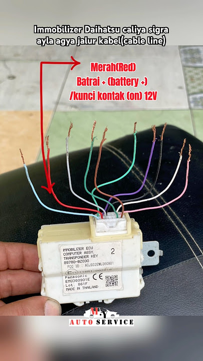 Download lagu Immobilizer Daihatsu caliya sigra ayla agya jalur kabel(cable line) #car #youtubeshorts #shorts #top