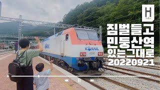 산 속 역, 아이들이 더 반가운 곳, 서로 손 흔드는 것도 그래서 더 반가운 역, 민둥산역