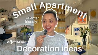 Small Apartment Decoration Ideas by an Interior Designer | Renter friendly