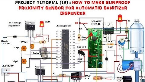Tutorial 12: sun proof infrared touchless sanitizer dispenser