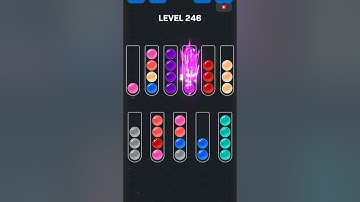 Ball Sort Puzzle nível 246 #games #gaming #gameplay #androidgames #puzzle #gamer #colors #sorts