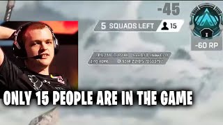 Hiswattson enters a ranked lobby with only 15 players (Apex Season 21)