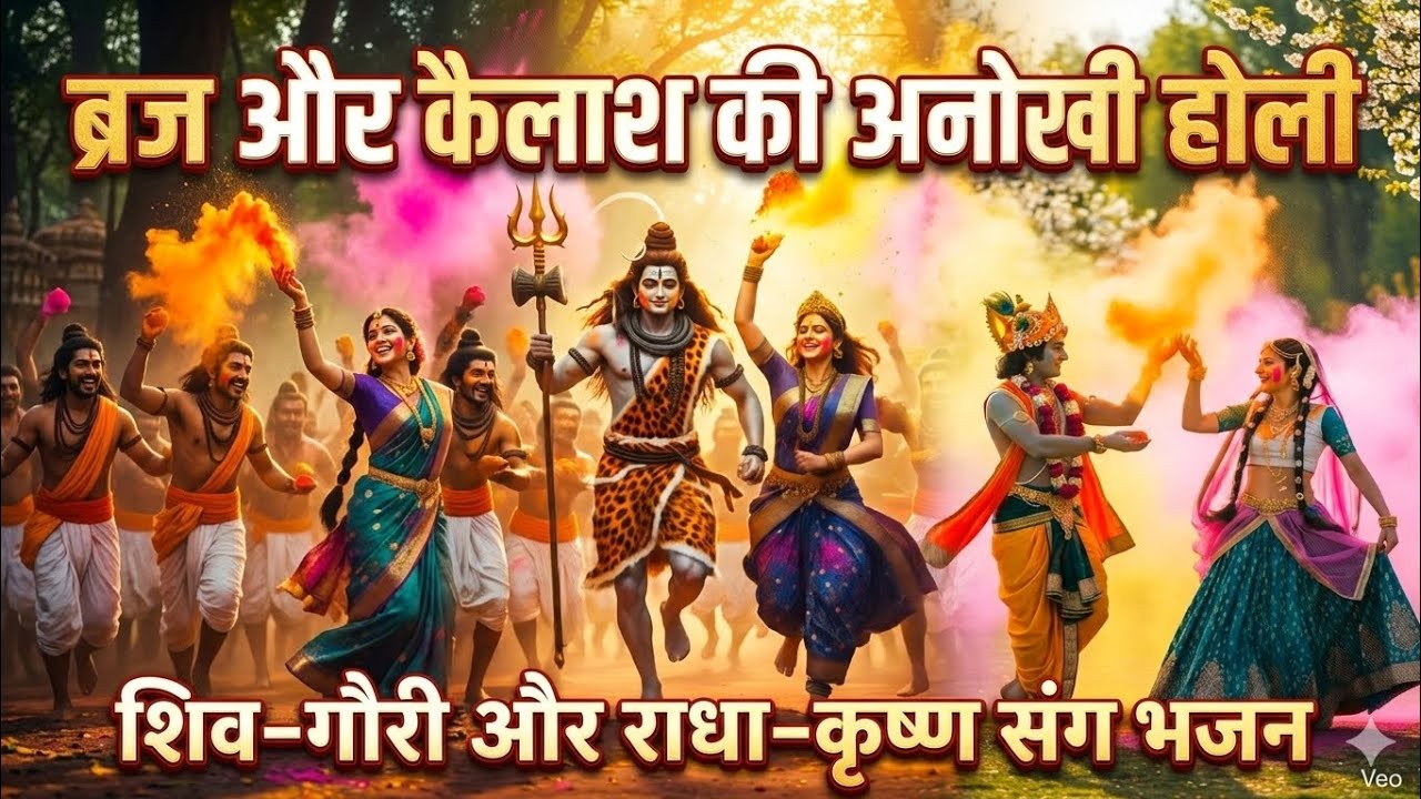 ब्रज की अनोखी होली: जब आए शिव-गौरी! | राधा कृष्ण और भोले पार्वती की होली होली स्पेशल 2026 Hindi Dk 