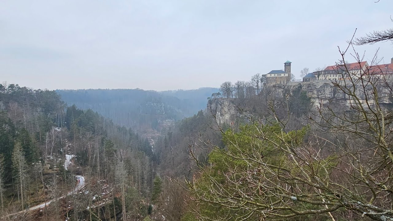 Eine frostige Runde um Hohnstein! Wolfsschlucht, Ritterstiege, Gautschgrotte, Begangsteig...