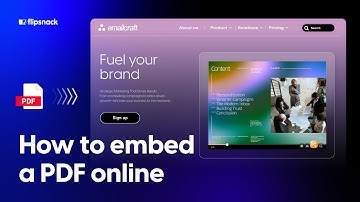 How to embed a PDF online | Flipsnack.com