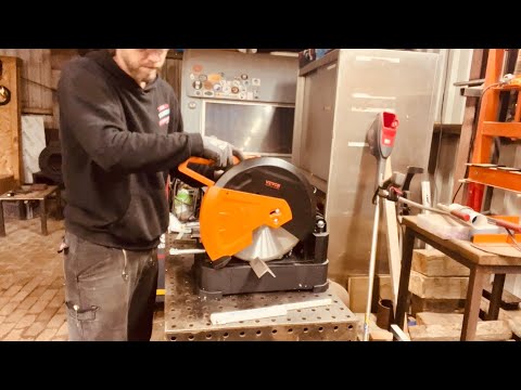 Making a mold for ingots - Test of the Vevor metal cold circular saw