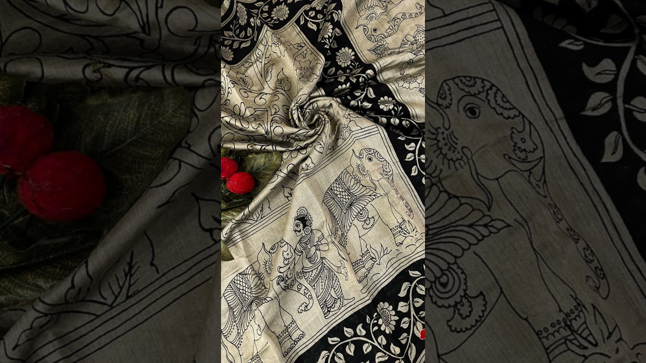 Mangalagiri viscose printed mul silk cotton saree at 1349+$