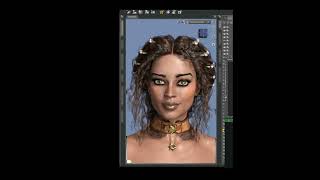 Creating a 3D Character in one minute (timelapse) - CB Nefer with Courtney Hair