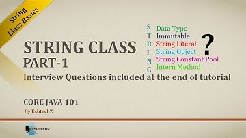 Core Java 101 - String Class Part 1