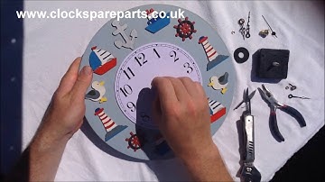 How to replace a Quartz clock movement (Euroshaft) with Euroshaft hands