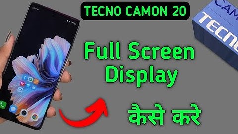 Tecno Camon 20 full Screen kaise kare, how to using full Screen Display in tecno, set Gesture naviga