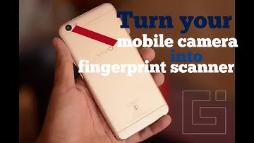 Convert your mobile camera into fingerprint scanner [turn camera to fingerprint sensor {