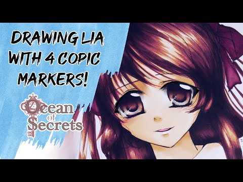 Drawing Lia with Copic markers!