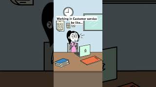 Working in Customer service be like...#customerservice #fyp #relatable #worklife #corporatelife