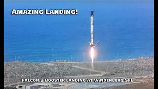 Amazing SpaceX landing at Vandenberg Space Force Base - Falcon 9 Booster - NROL-87 - Feb 2, 2022