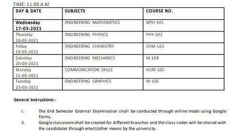Jammu University 1st sem datesheet out for online exam from March