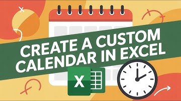 How to Create a Custom/Pre-Made Calendar in Excel