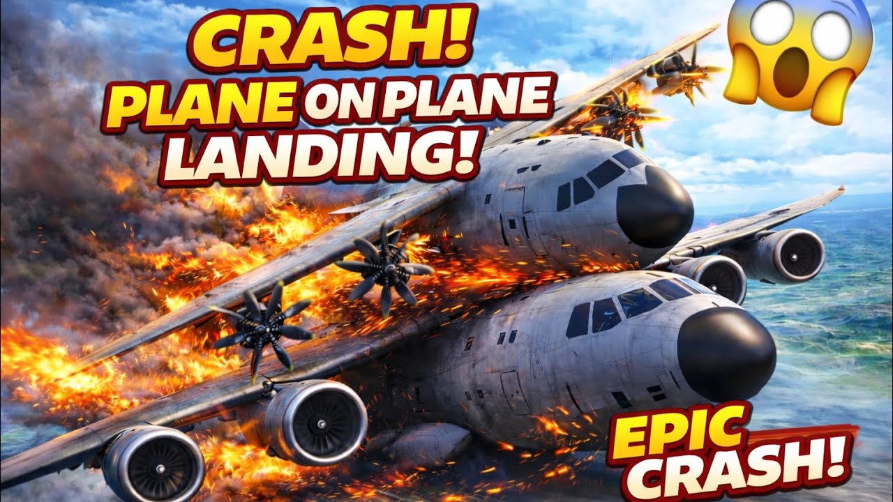 Plane Ke Upar Plane Landing Karne Ki Koshish 😱Epic Plane Crash Moment|Crazy Flight Challenge Gamepla