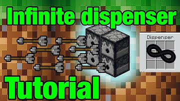 How to make an infinite dispenser in Minecraft pe / mcpe
