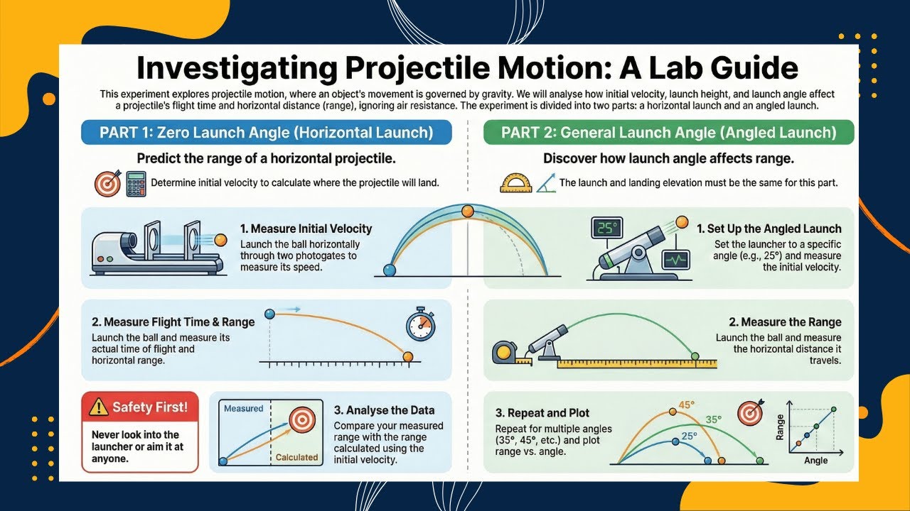Projectile Motion Experiment | Two-Dimensional Motion in Physics (Lab & Theory) # 4