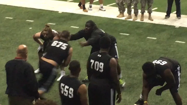 Watch 2019 LSU commit Kardell Thomas dominate reps...