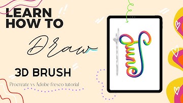 Procreate Tutorial: How to Create 3D Lettering Brush With ADOBE FRESCO