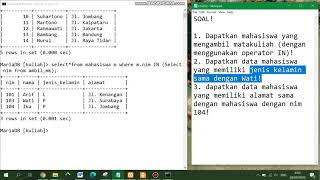 Mengerjakan Soal Subquery