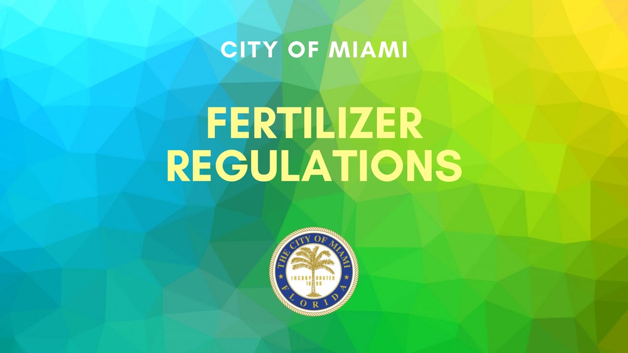 Fertilizer Regulations YouTube