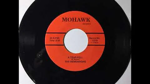 Demensions - A Tear Fell ~ teen doo wop teenage