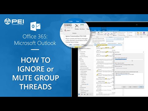 Office 365 - Outlook | Ignoring Group Conversations