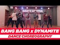 Bang bang x dynamite choreography  bts  mantra monks  dance mantra academy