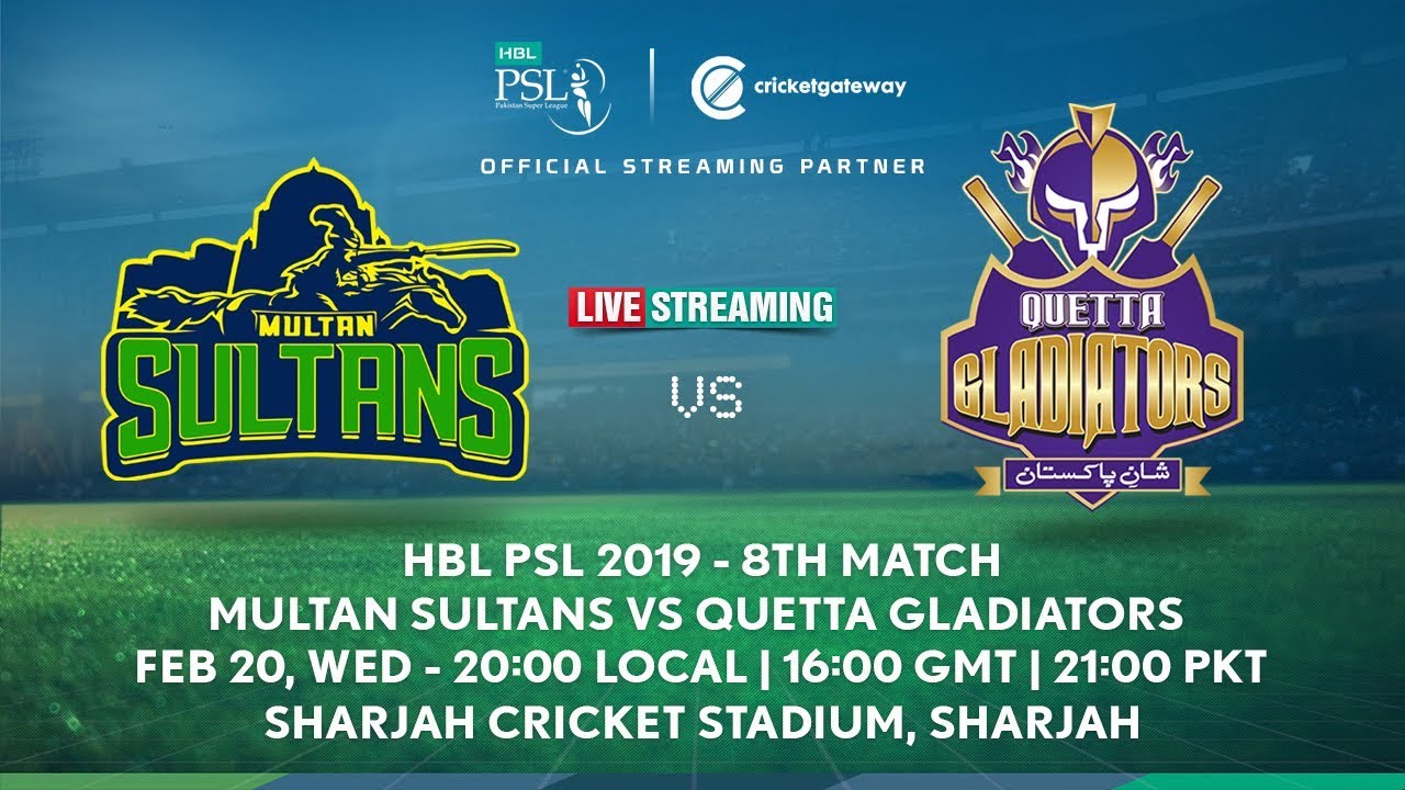 Watch PSL Live Multan Sultans vs