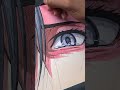 Drawing Mikasa Ackerman EYE&#39;S 😍 from Attack On Titan || #shorts #attackontitan #aot