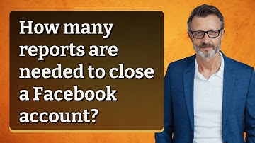 How many reports are needed to close a Facebook account?