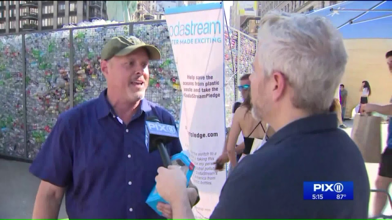 Art installation raises awareness about plastic pollution