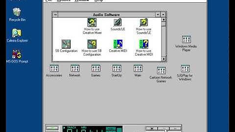 BALLADE.MID played on Windows For Workgroups 3.11 in DOSBox (Old Video - Archived)