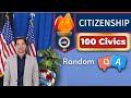 2023⭐️USCIS 100 Civics Official Questions for U.S. Citizenship Test Interview, Ciudadania Americana